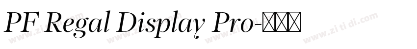 PF Regal Display Pro字体转换